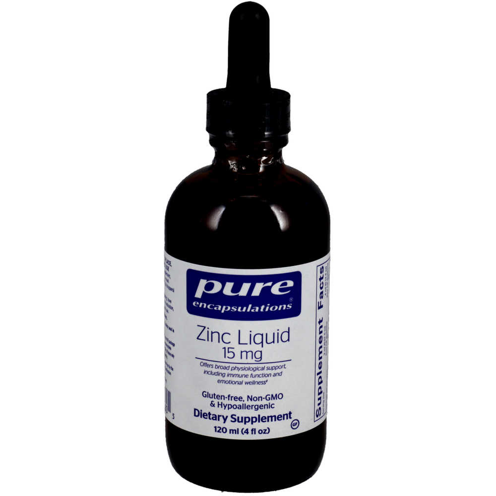 Pure Encapsulations Zinc Liquid 15mg front