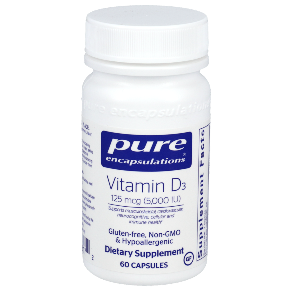 Vitamin D3 125 mcg (5000 IU) front