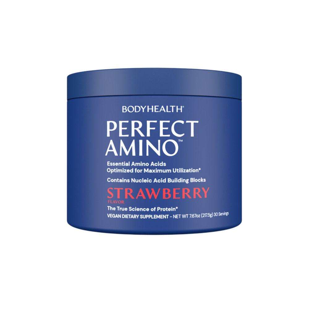 BodyHealth Perfect Amino Powder- Strawberry front pack shot