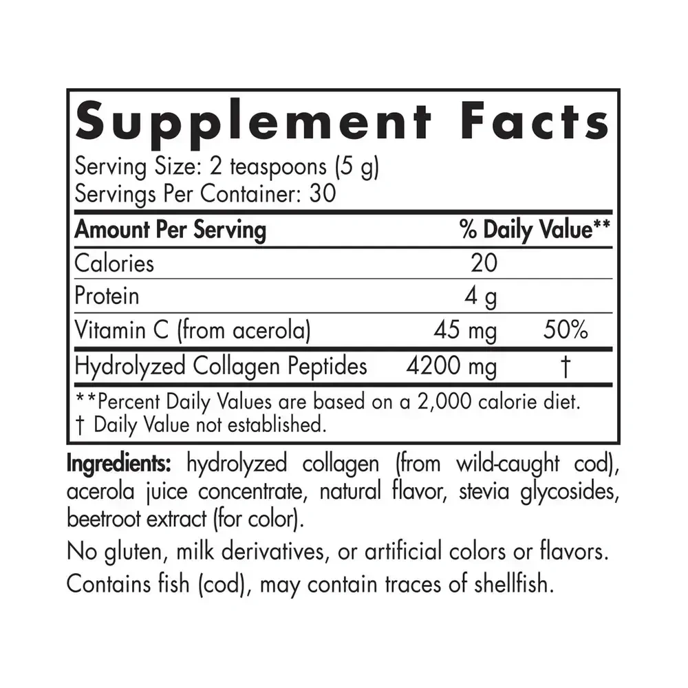 Nordic Naturals Marine Collagen back