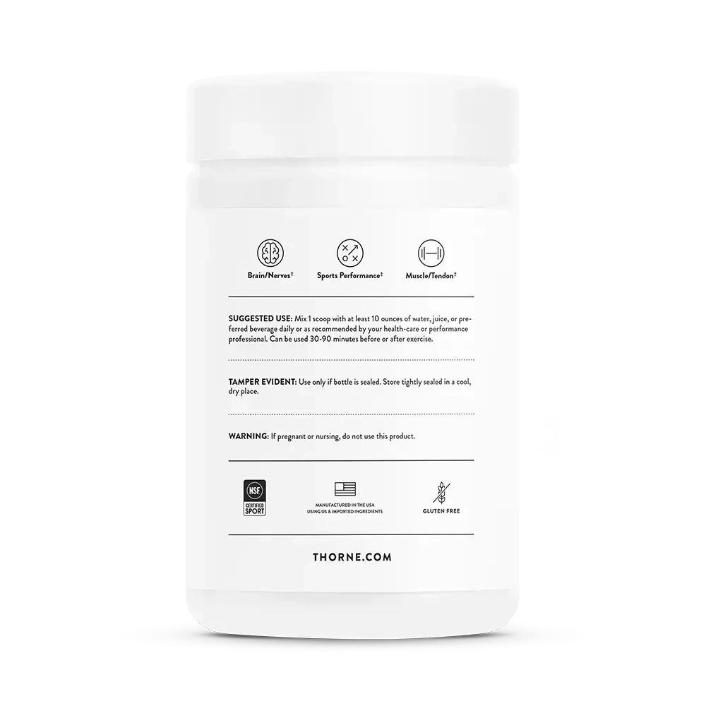 Thorne Creatine + BCAAs- Peach Mango back
