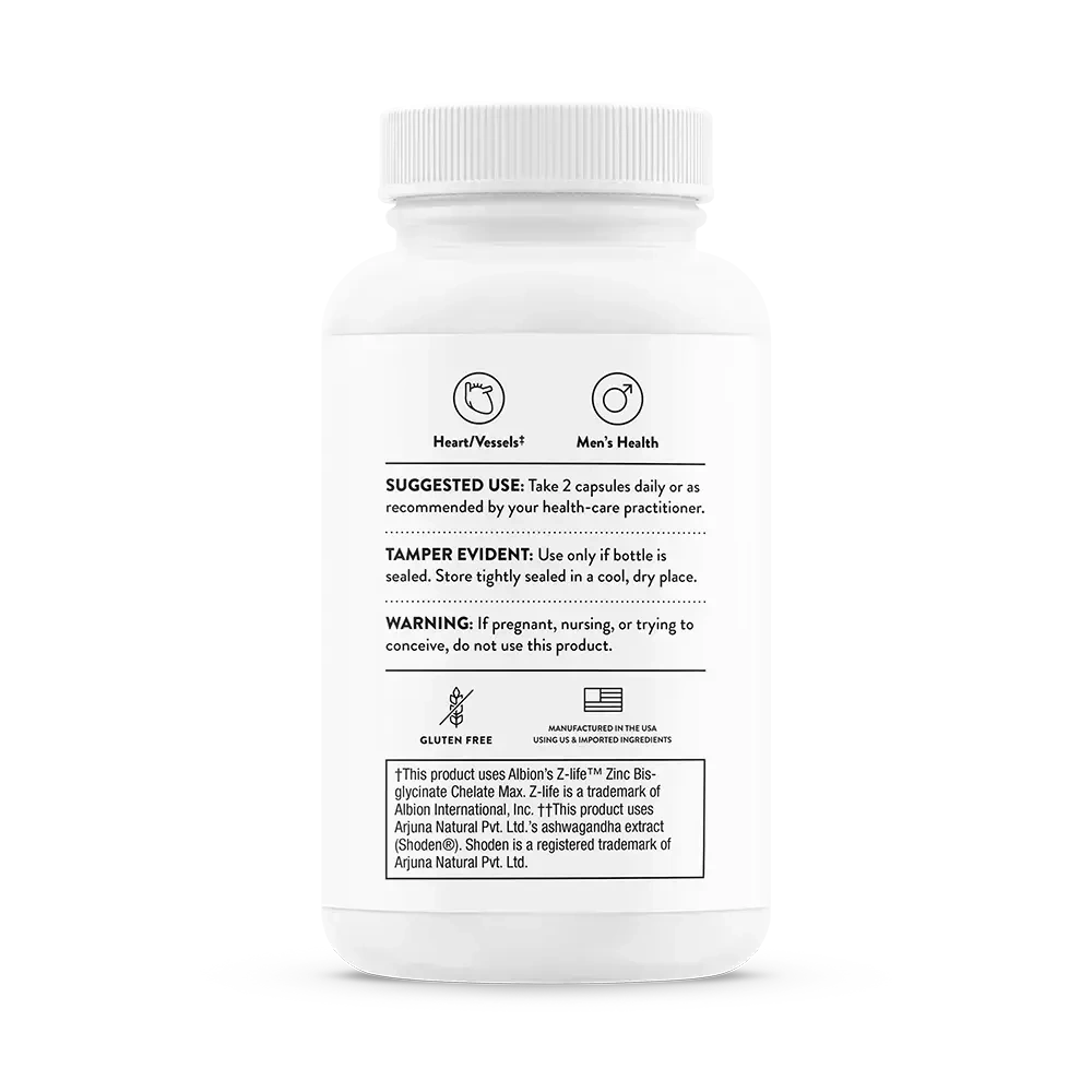 Thorne Advanced Testosterone Support back