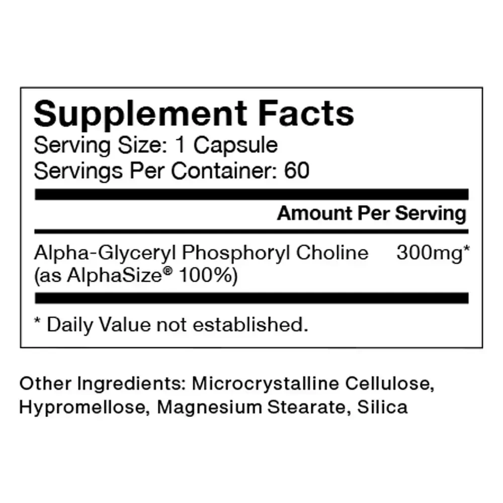 Momentous Alpha GPC label