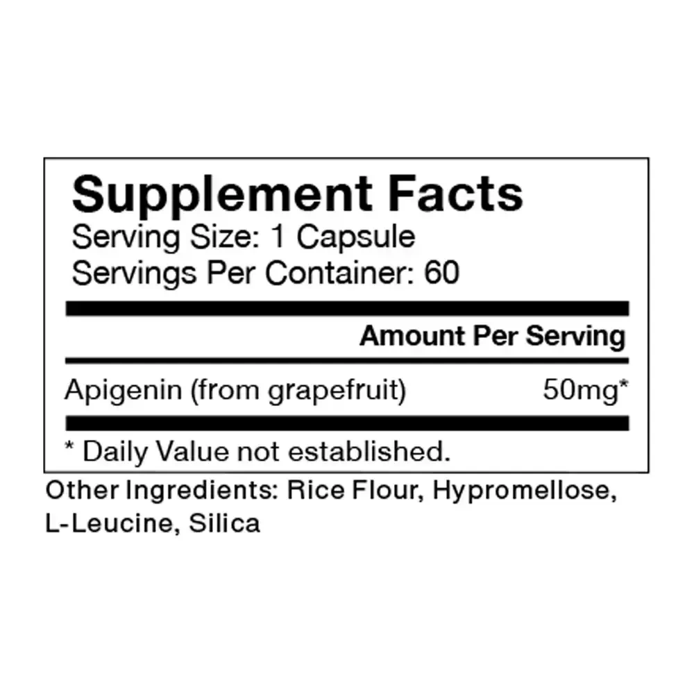 Momentous Apigenin label