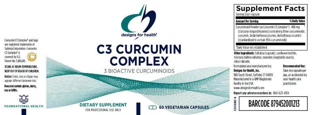 DFH C3 Curcumin Complex back