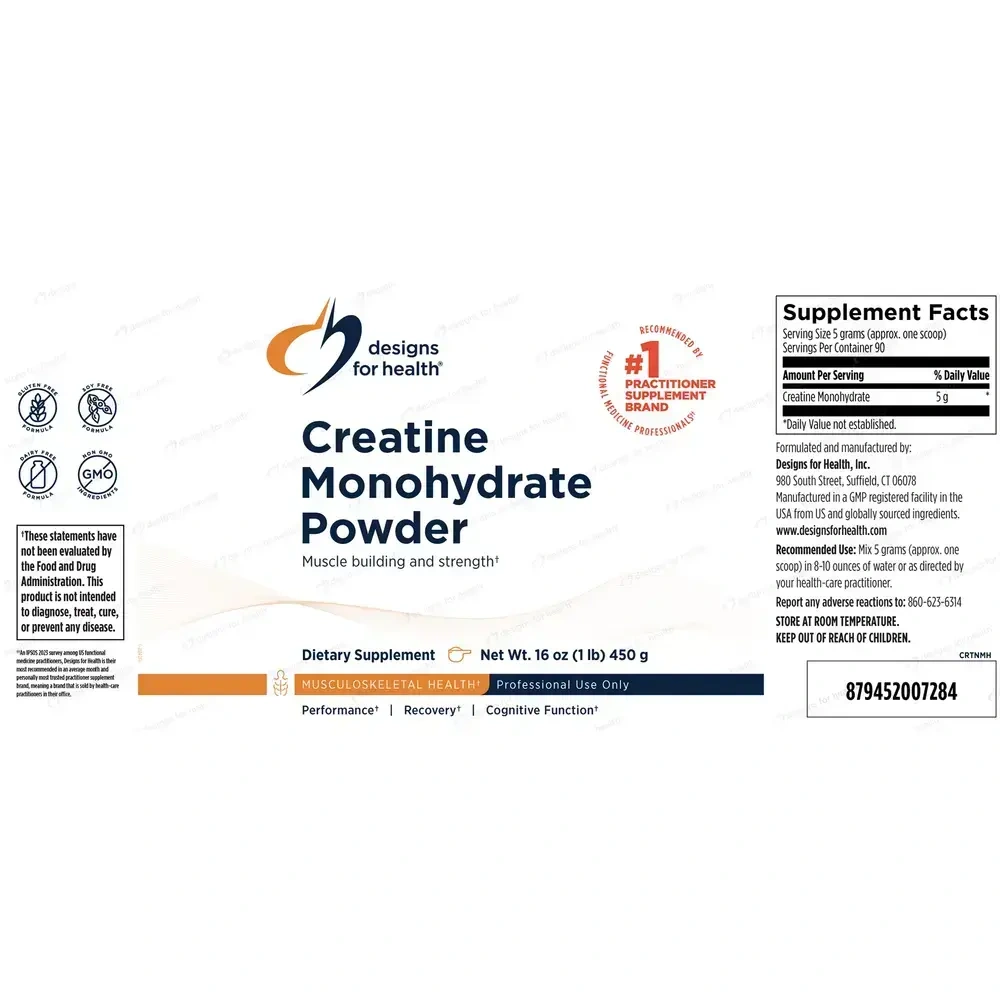 DFH Creatine Monohydrate Powder Unflavored back