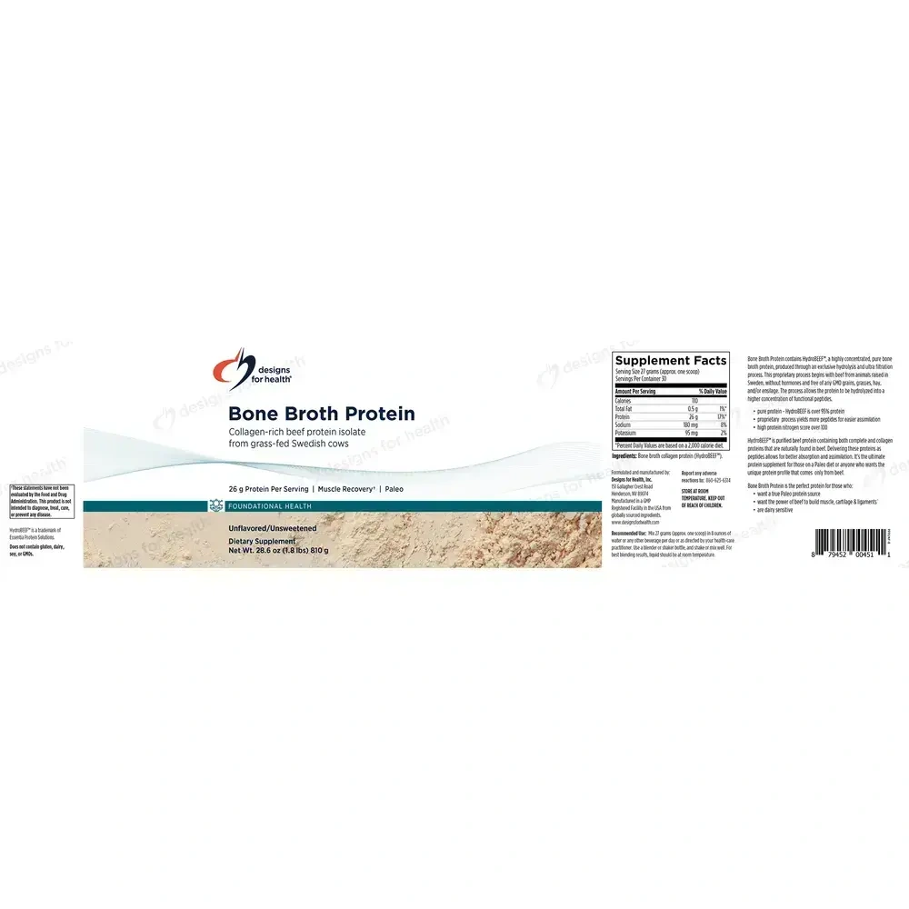 DFH Bone Broth Protein Unflavored back