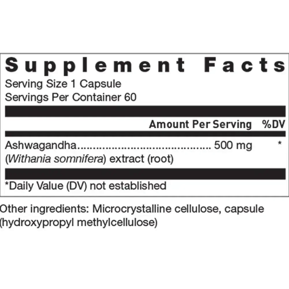 Klean Ashwagandha label