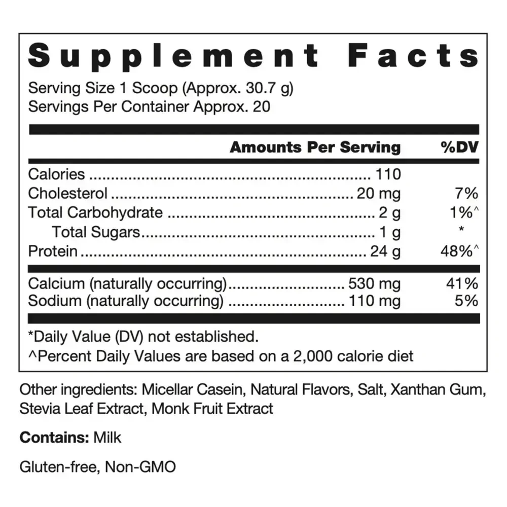 Klean Athlete Klean Casein- Vanilla Custard label