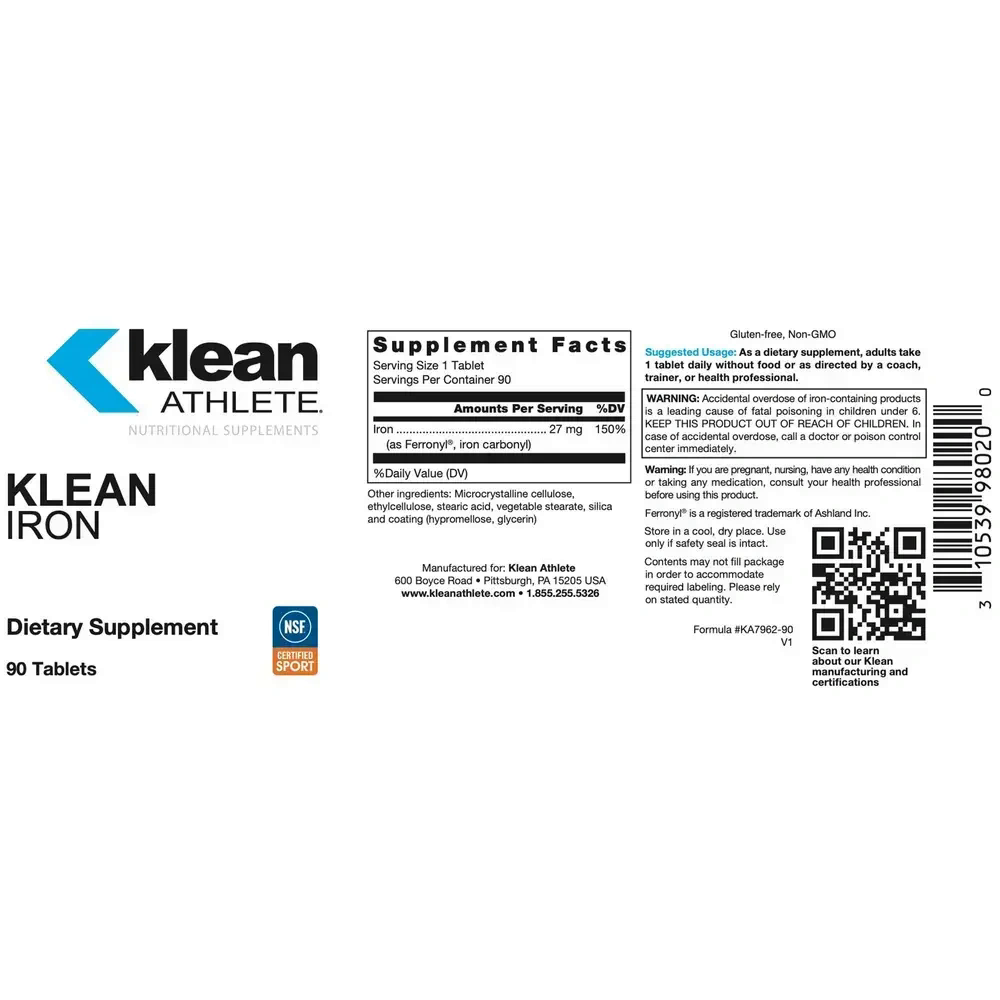 Klean Iron back