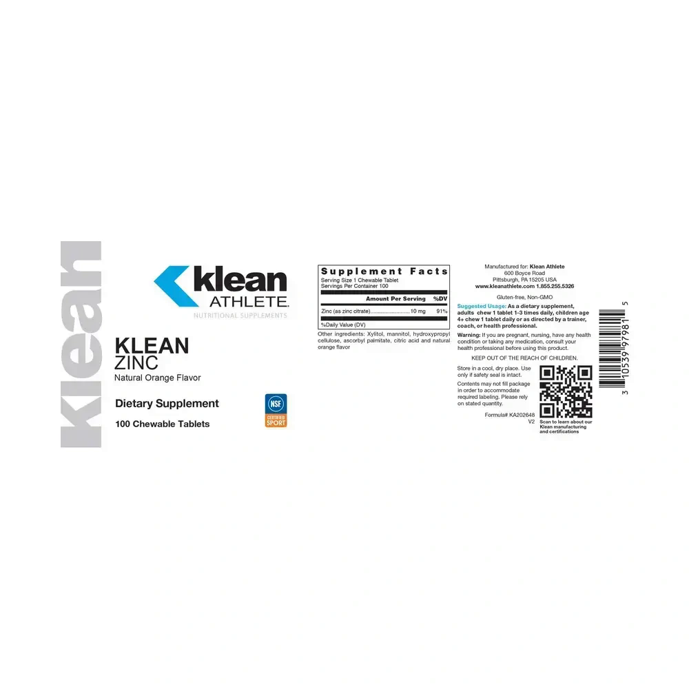 Klean Zinc back