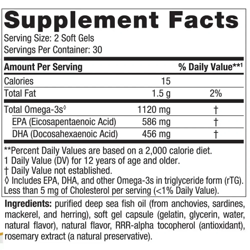 Nordic Naturals ProOmega 2000 Jr label