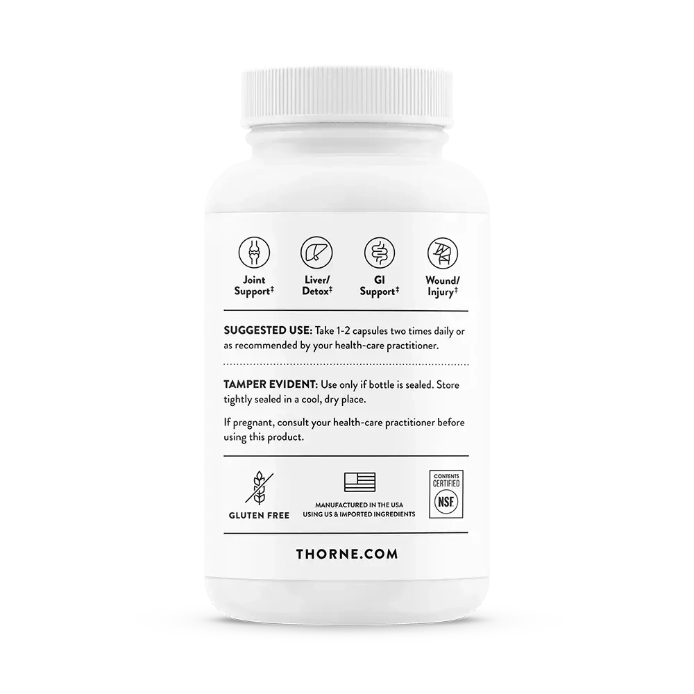 Thorne Curcumin back